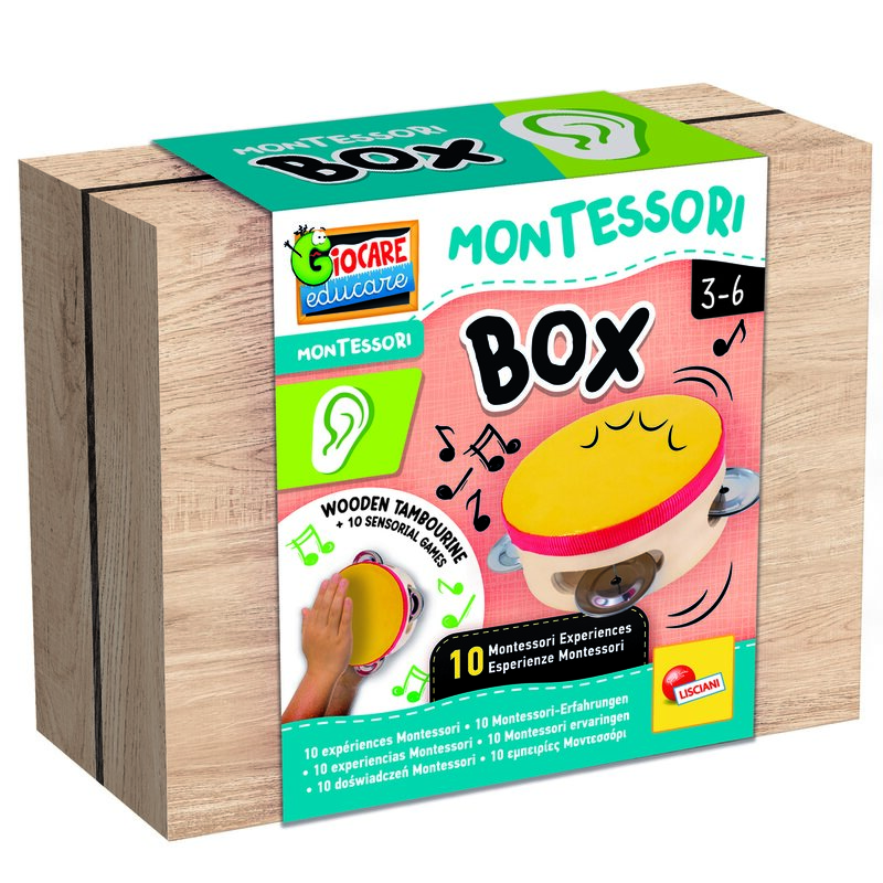 Zabawka tamburyn LISCIANI Montessori Box Słuch 304-105489