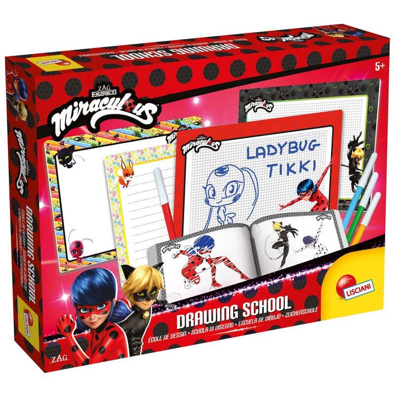 Zestaw edukacyjny LISCIANI Miraculous Ladybug Szkoła rysowania 304-96923