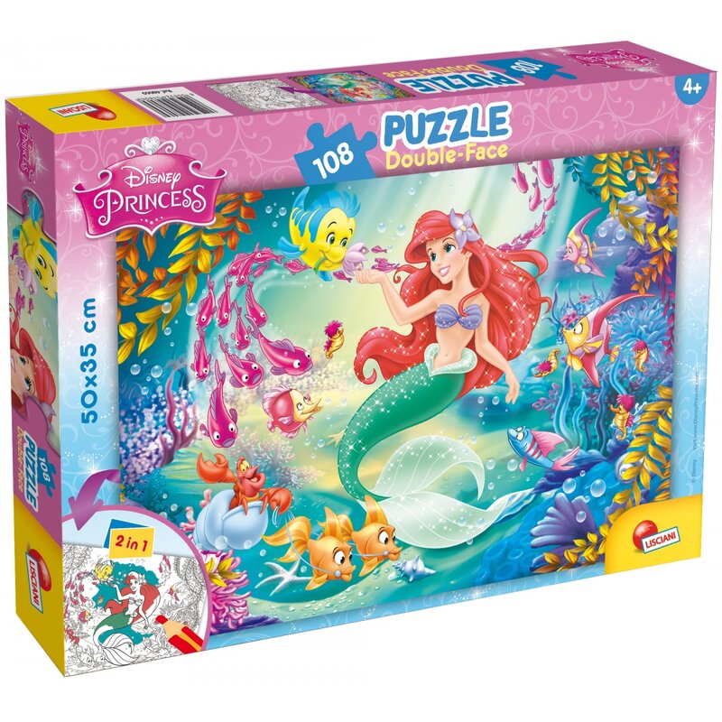 Puzzle LISCIANI Disney Princess Mała syrenka 304-48069 (108 elementów)