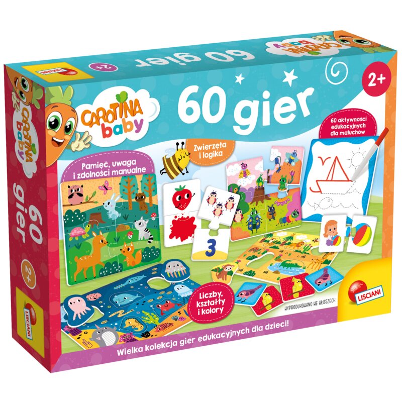 Gra edukacyjna LISCIANI Carotina Baby 60 gier 304-PL102877