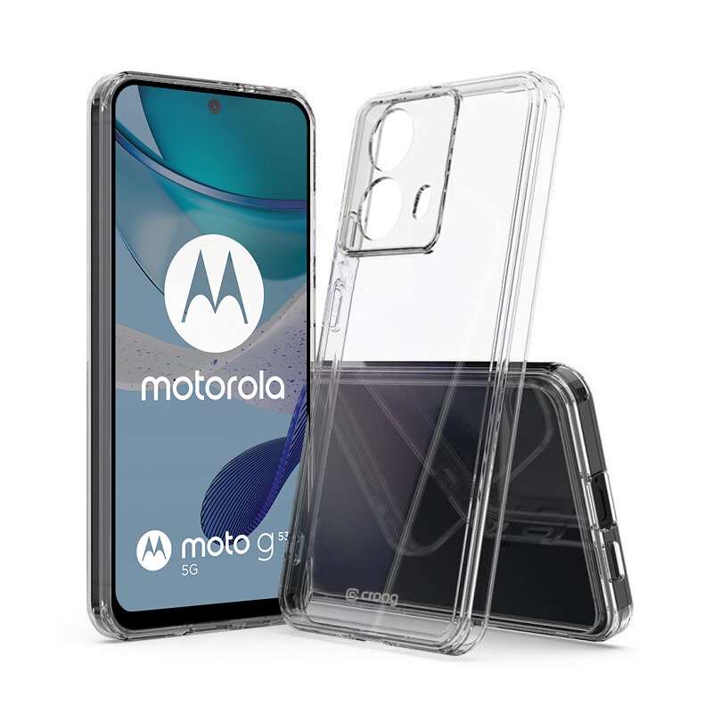 Etui CRONG Crystal Shield Cover do Motorola Moto G53 Przezroczysty