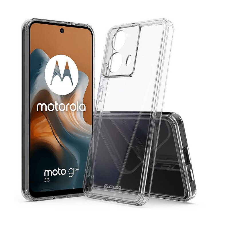 Etui CRONG Crystal Shield Cover do Motorola Moto G34 Przezroczysty