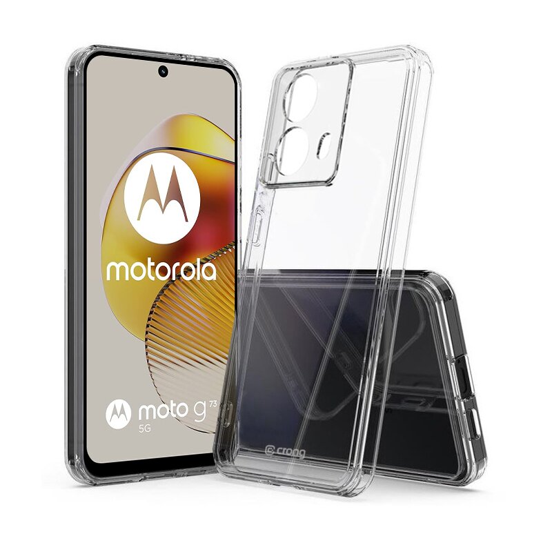 Etui CRONG Crystal Shield Cover do Motorola Moto G73 Przezroczysty