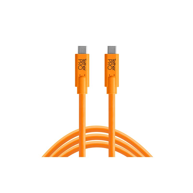 Kabel do tetheringu USB-C - USB-C TETHER TOOLS Pro 3m, 5 Gb/s, 3 A Pomarańczowy