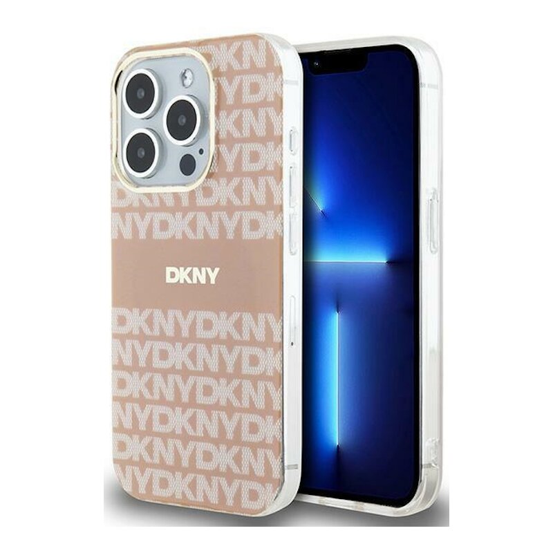 Etui DKNY Hardcase IML Mono & Stripe do Apple iPhone 13 Pro/13 Różowy