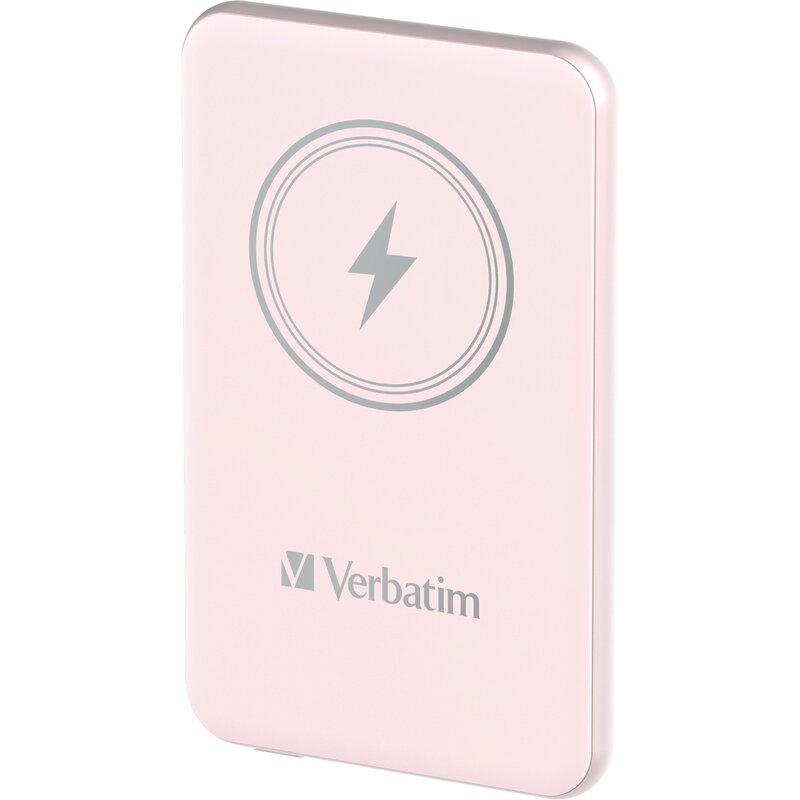 Verbatim Charge 'n' Go Magnetic Wireless Power Bank 5000mAh różowy