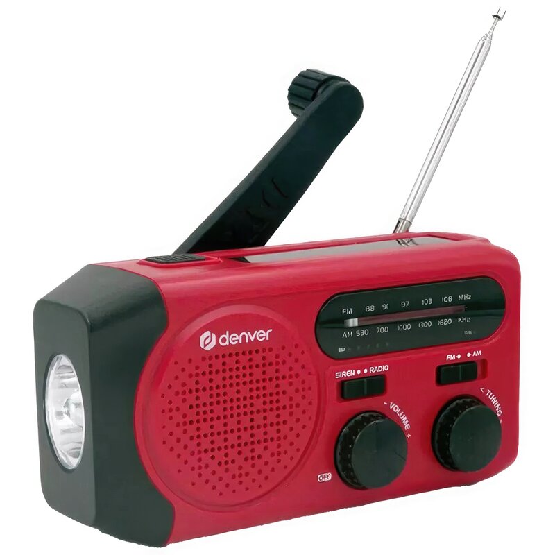 Denver Radio solarne Denver SCR-2010 z lampką i funkcją SOS