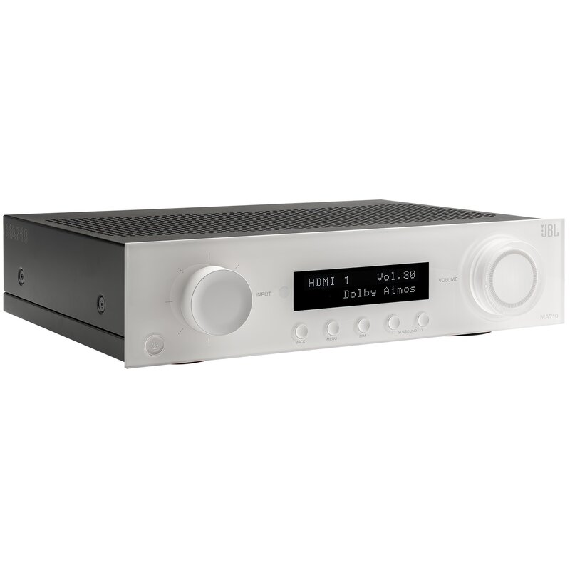 Amplituner JBL MA710 Biały 7.2-kanałowy,8K,HDMI eARC,HDR10+,Wi-Fi,AirPlay2, D/A 192kHz/24bit,Aplikacja Ez Set EQ