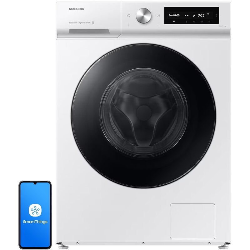 Pralka SAMSUNG BESPOKE Seria 7000 WW90DB7U34GWU4 9kg 60cm 1400obr AI EcoBubble, Energy Mode, Panel AI Control Sterowanie smartfonem