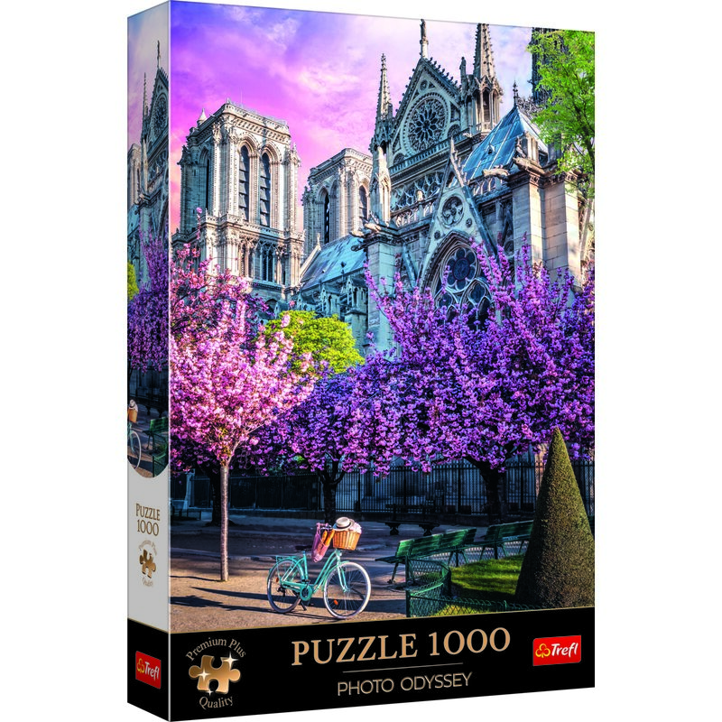 Puzzle TREFL Premium Plus Quality Photo Odyssey Katedra Notre-Dame w Paryżu 10858 (1000 elementów)