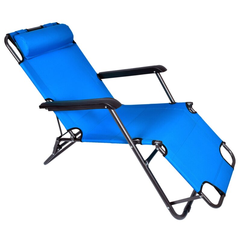 Leżak ogrodowy EHOKERY Leon Niebieski