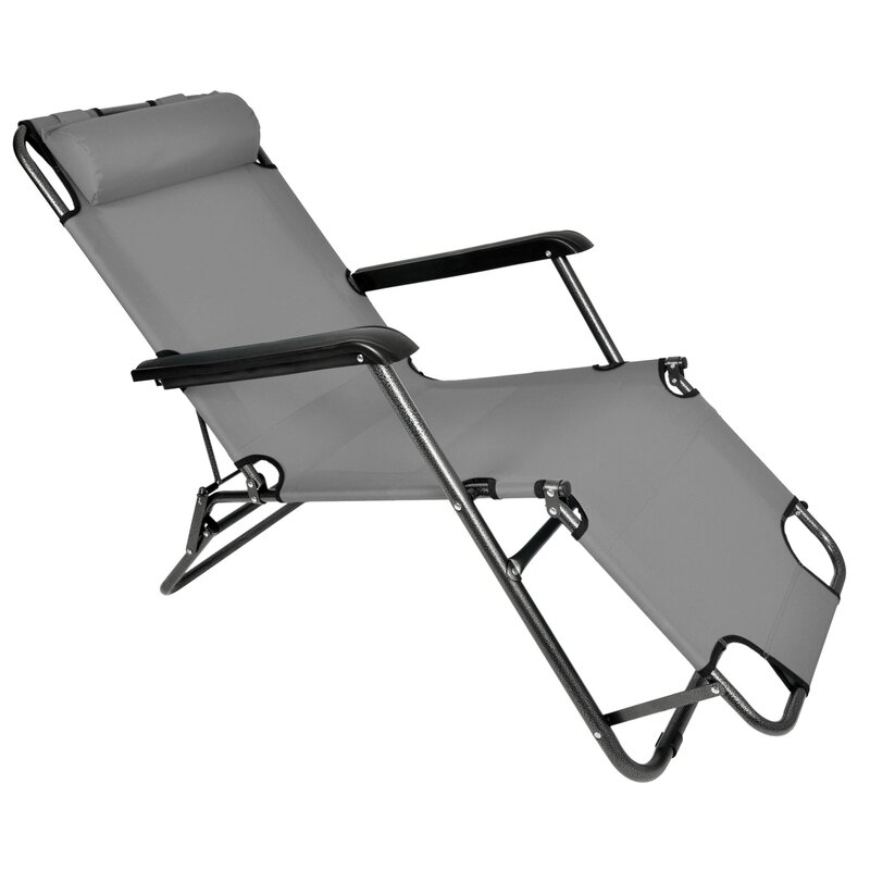 Leżak ogrodowy EHOKERY Leon Grafitowy