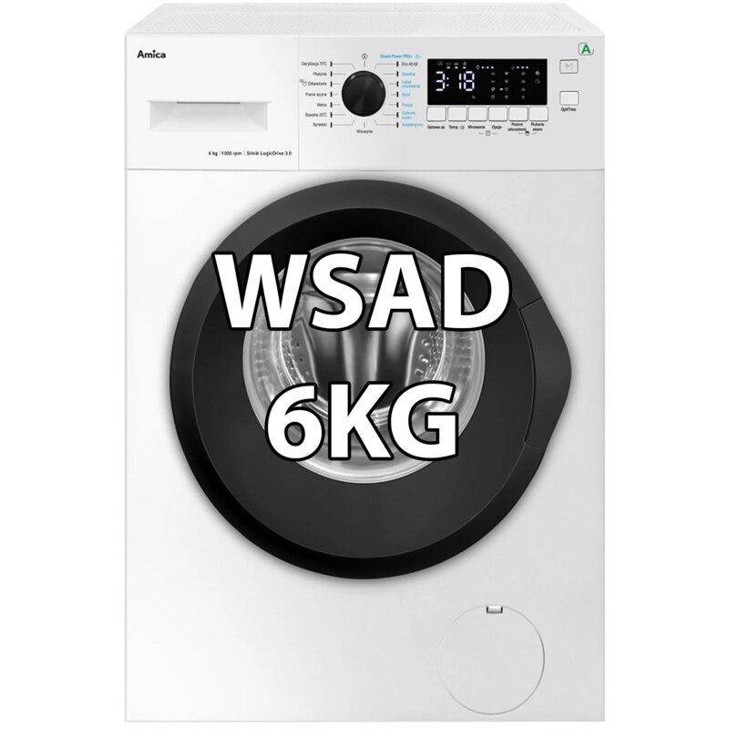 Pralka AMICA TWA4S610ALIST SilentWash 6kg Slim 40cm 1000obr