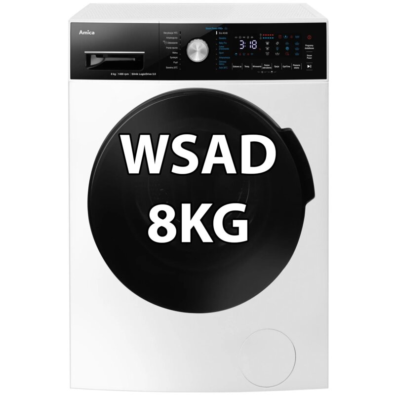 Pralka AMICA TWA4S814ADiStV 8kg Slim 47cm 1400obr