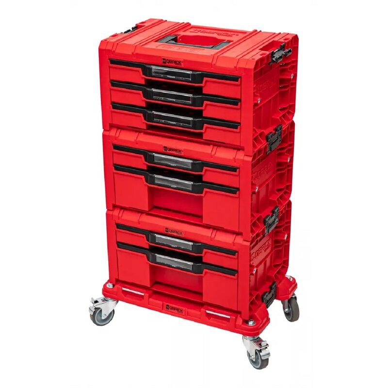 Skrzynia na narzędzia QBRICK Pro Drawer Workshop Set 3 Pro Red Ulta HD