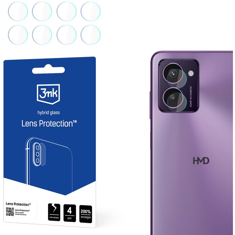 Szkło hybrydowe na obiektyw 3MK Lens Protection do HMD Pulse Pro