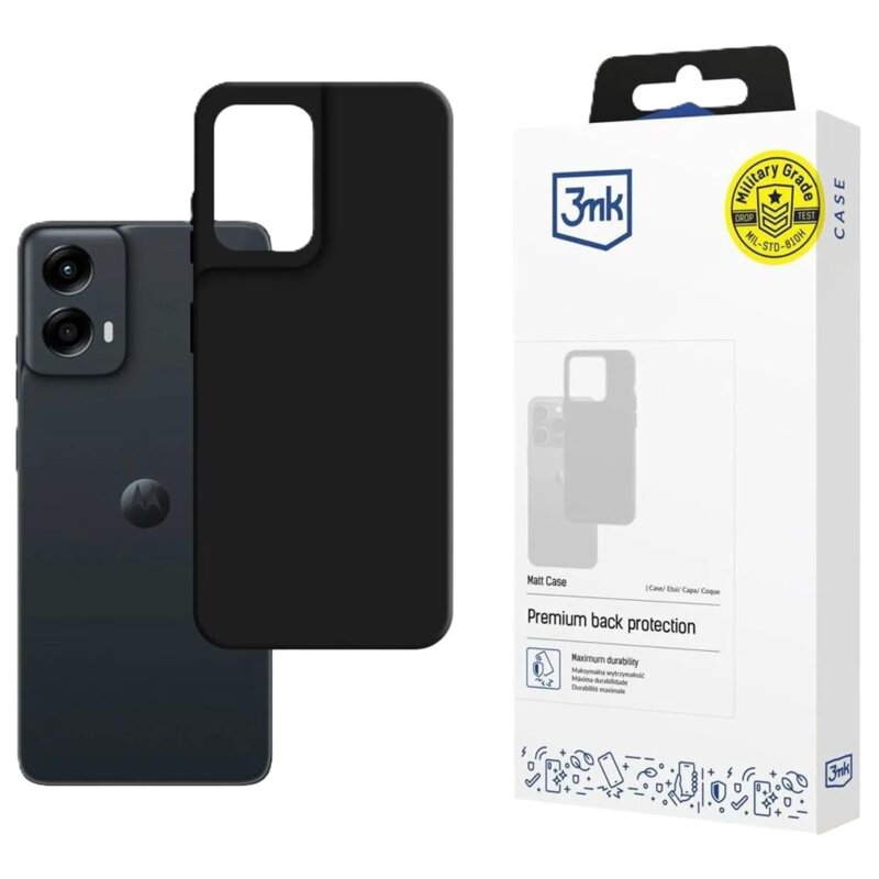 Etui 3MK Matt Case do Motorola Moto G Stylus 5G 2024 Czarny