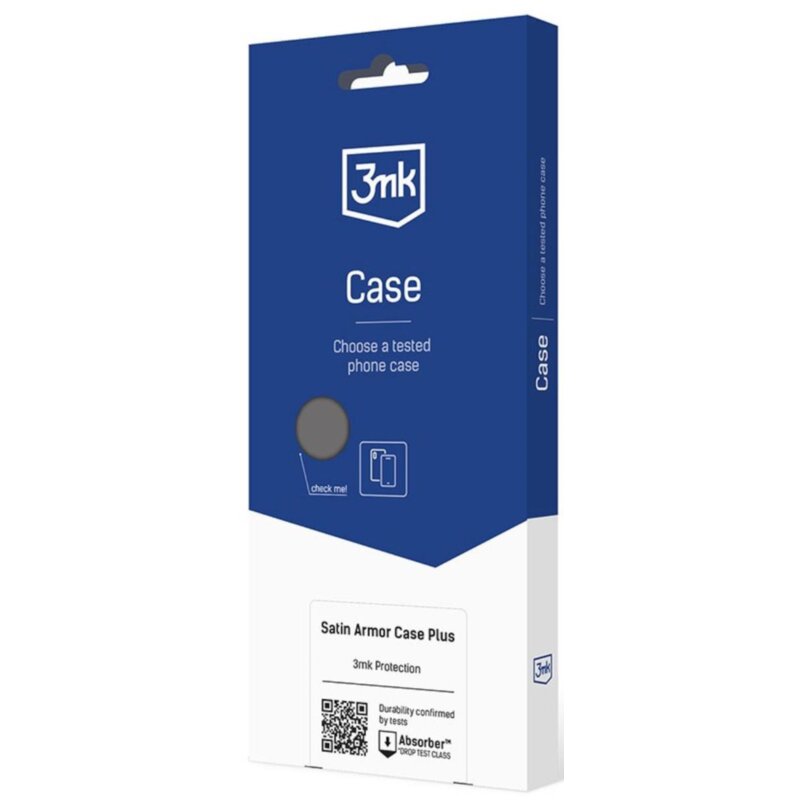 Etui 3MK Satin Armor Case+ do Samsung Galaxy A24 4G Przezroczysto-czarny