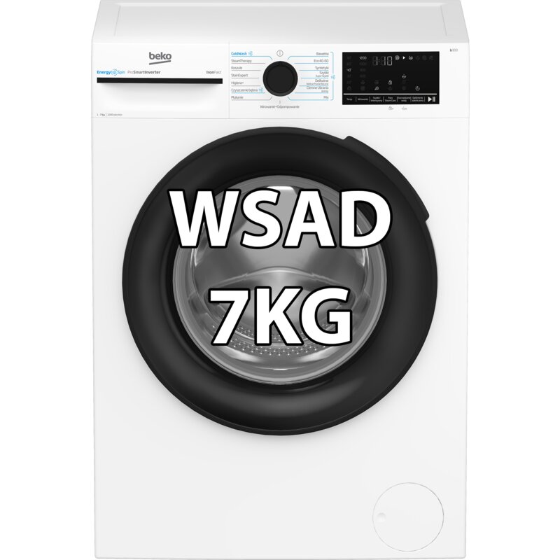 Pralka BEKO b300 XBM3WFU47215W 7kg Slim 46.8cm 1200obr