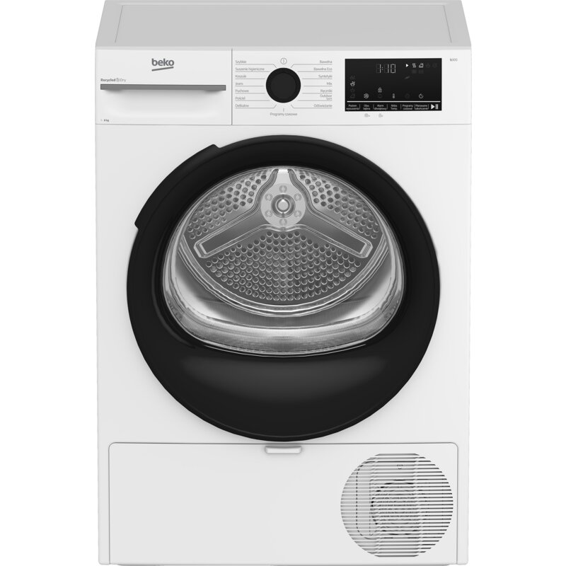 Suszarka BEKO b300 XBM3T68239W Slim z pompą ciepła 8kg EcoGentle Prosmart