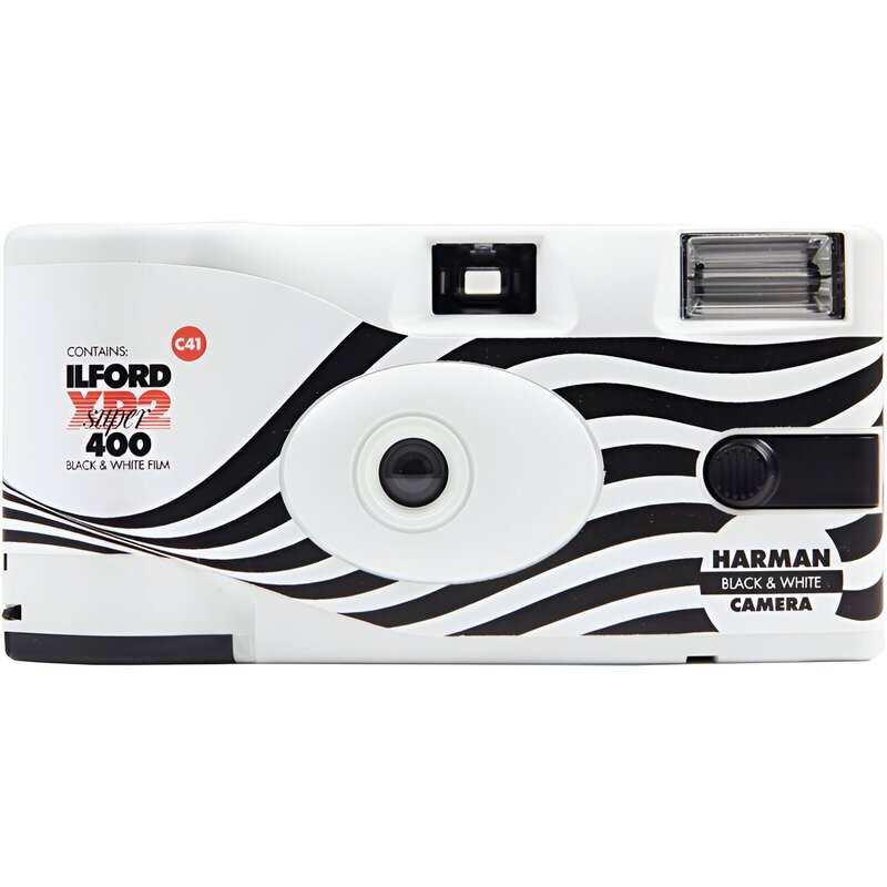 Aparat jednorazowy ILFORD XP2 Super z Filmem Czarno-Białym ISO 400, 27 Zdjęć
