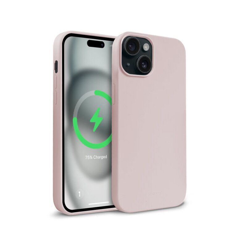 Etui CRONG Color Cover Magnetic MagSafe do Apple iPhone 15 Piaskowy róż
