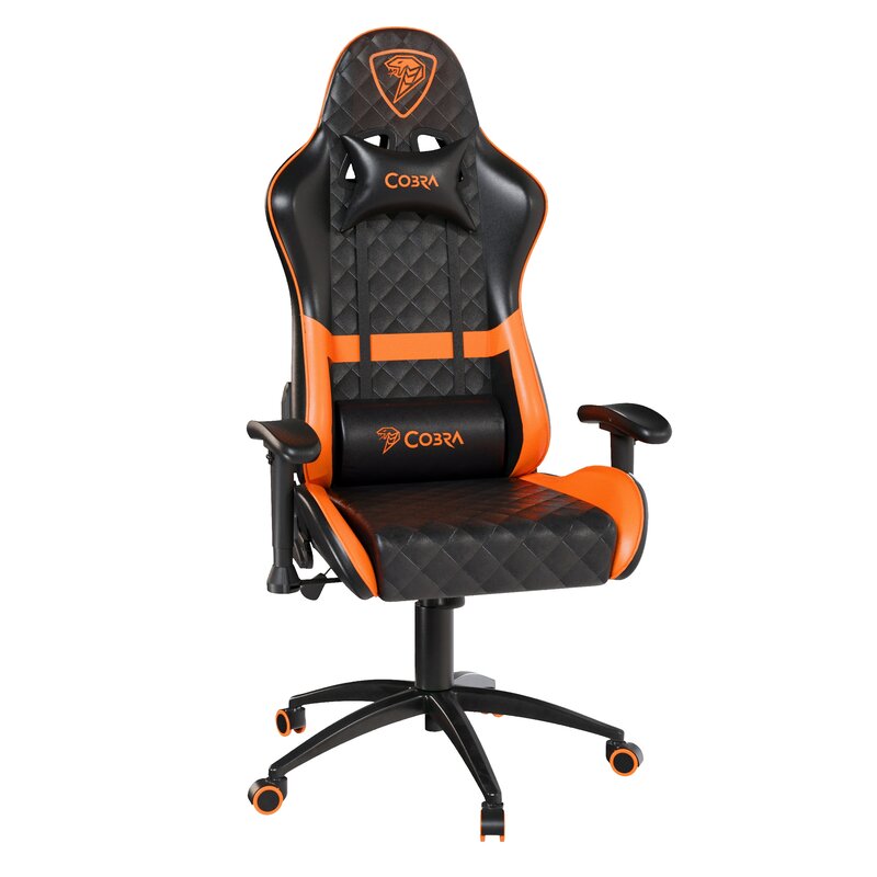 Fotel gamingowy COBRA Draco CRF193 Czarno-pomarańczowy
