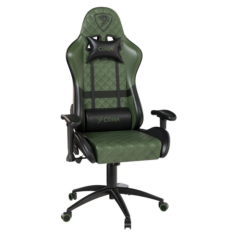 Fotel gamingowy COBRA Draco CRF194 Zielono-czarny