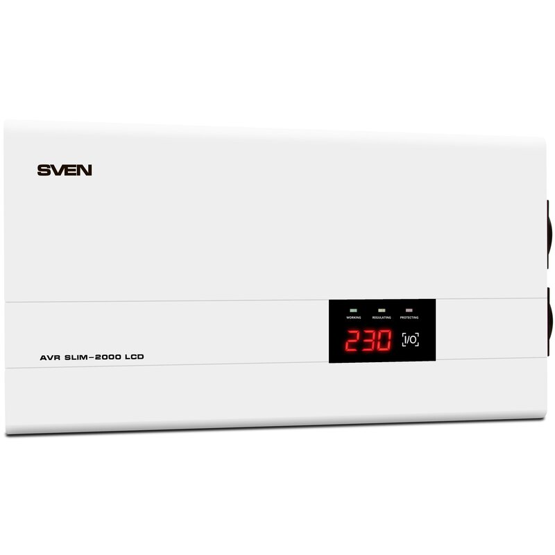 Stabilizator napięcia SVEN AVR Slim-2000 LCD 2000VA 1200W