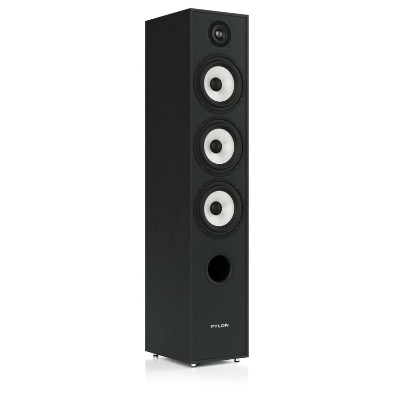 Podłogowa kolumna głośnikowa PYLON AUDIO PEARL 27 Czarny Jesion (1 szt.), Obudowa MDF, Typ Bass Reflex, Dwa 6.5 calowe woofery