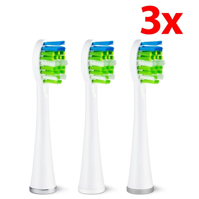 Oryginalna końcówka do szczoteczki sonicznej WATERPIK STW-03  Biała (3 szt.) (Normalna miękkość włosia)