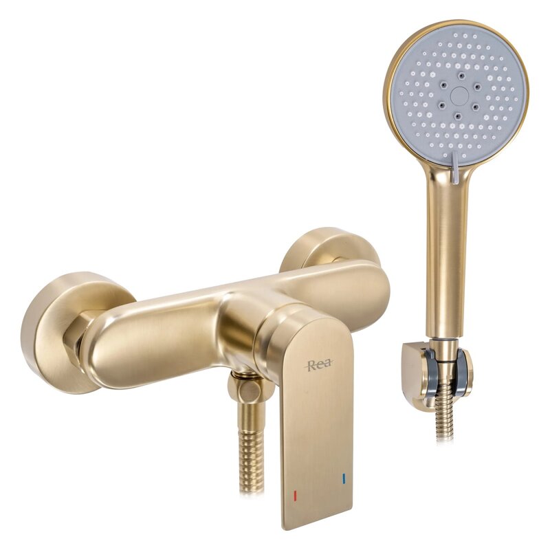 Bateria prysznicowa REA Verso B6566 Złoty szczotkowany