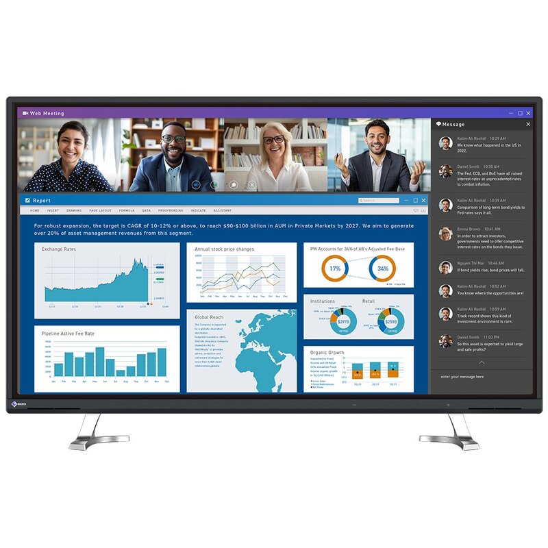 Monitor EIZO FlexScan EV4340X-BK 42.5'' 3840x2160px IPS