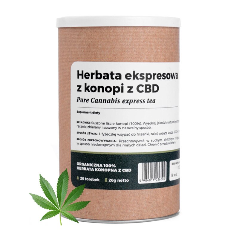 Herbata HEMPFARM Konopna z CBD (20 sztuk)