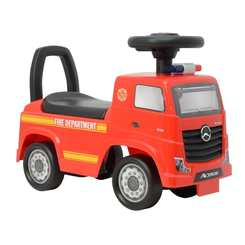 Jeździk MILLY MALLY Mercedes-Benz Actros Fire Truck Czerwony