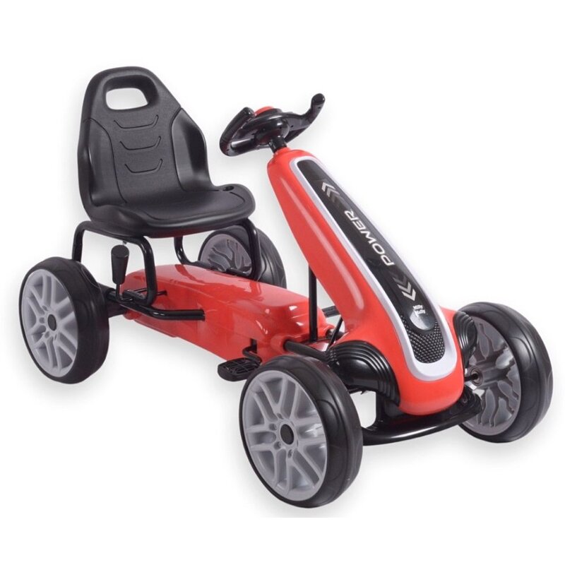 Gokart na pedały MILLY MALLY Power Czerwony
