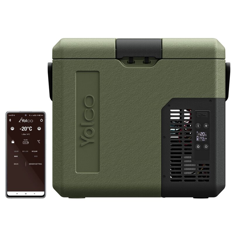 Lodówka kompresorowa YOLCO ET18 Zielony