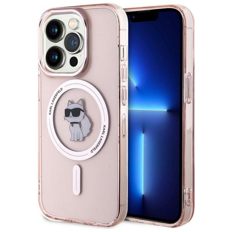 Etui KARL LAGERFELD IML Choupette MagSafe do Apple iPhone 14 Pro Max Różowy