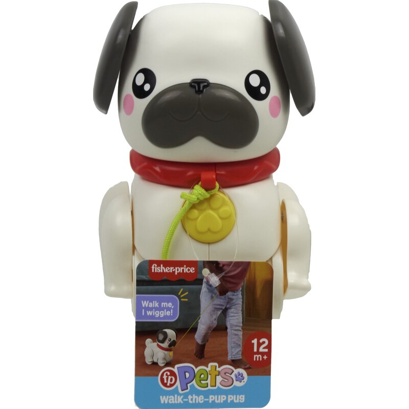 Zabawka FISHER PRICE Pets Spacerowy Mopsik HTW94