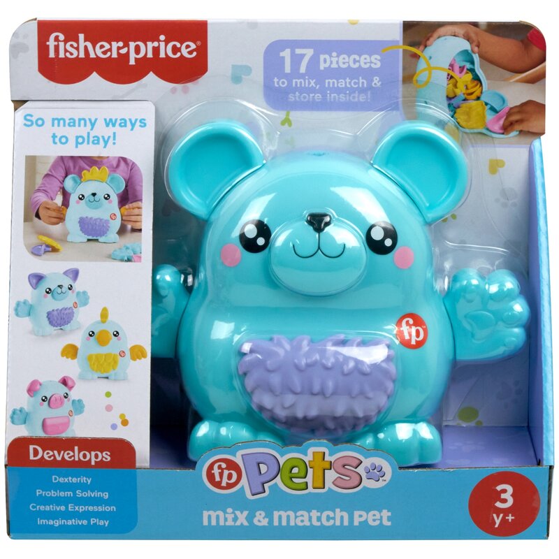 Klocki plastikowe FISHER PRICE Pets Zwierzaczek Zmieniaczek HXP18