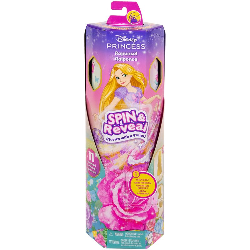 Lalka DISNEY PRINCESS Roszpunka Zakręć i odkryj HTV86
