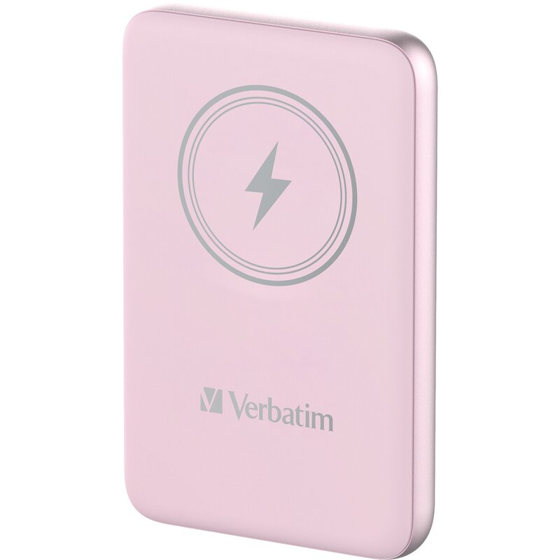 Verbatim Charge 'n' Go Magnetic Wireless Power Bank 10000mAh różowy