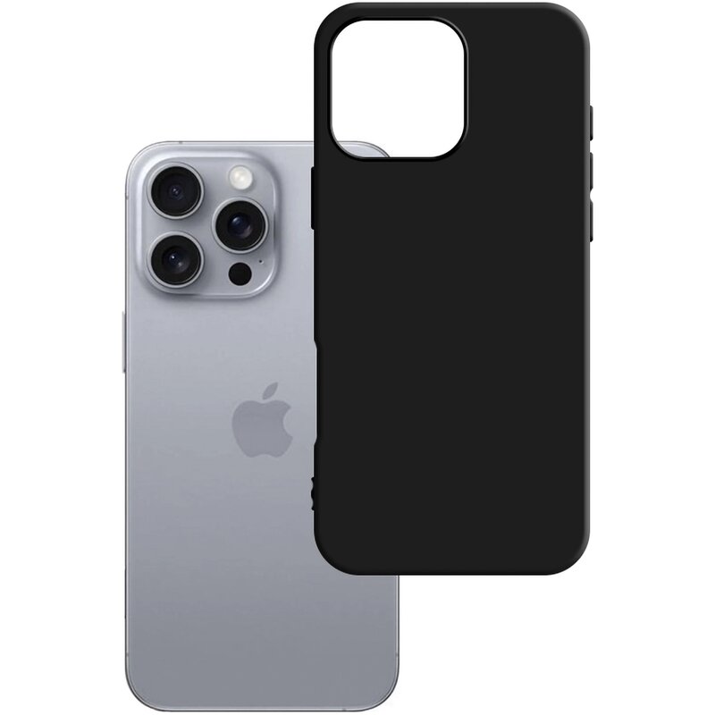 3mk Matt Case do iPhone 16 Pro Czarny