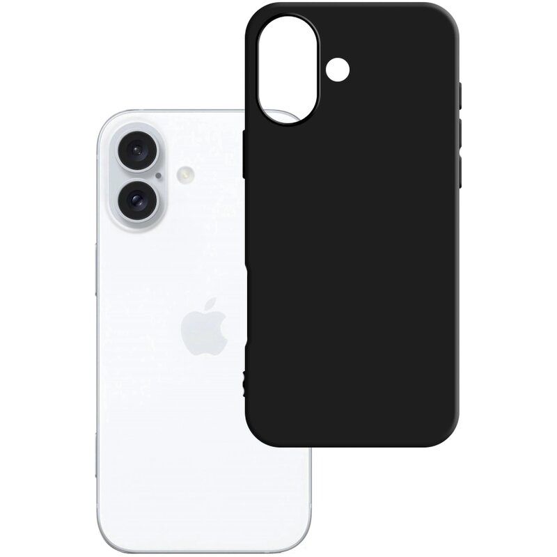 3mk Matt Case do iPhone 16 Czarny
