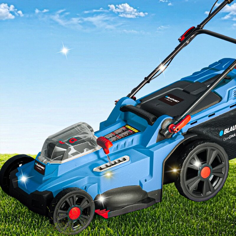Kosiarka akumulatorowa BLAUPUNKT CL7010 43 cm, rozdrabnianie, 36 V, silnik bezszczotkowy, kosz 50L, bez akumulatora