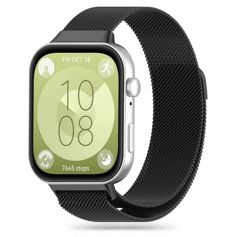 Pasek TECH-PROTECT MilaneseBand do Huawei Watch Fit 3 (szerokość paska 17 mm) Czarny