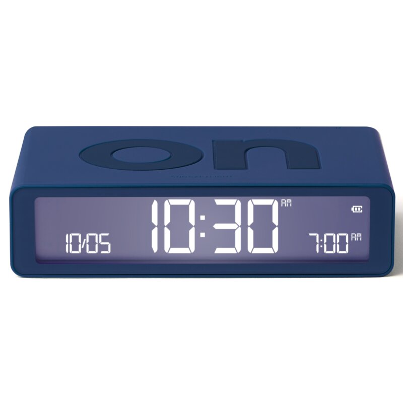 Budzik LEXON Flip Classic Ciemnoniebieski