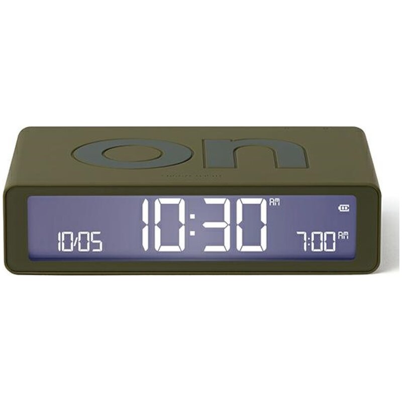 Budzik LEXON Flip Classic Khaki