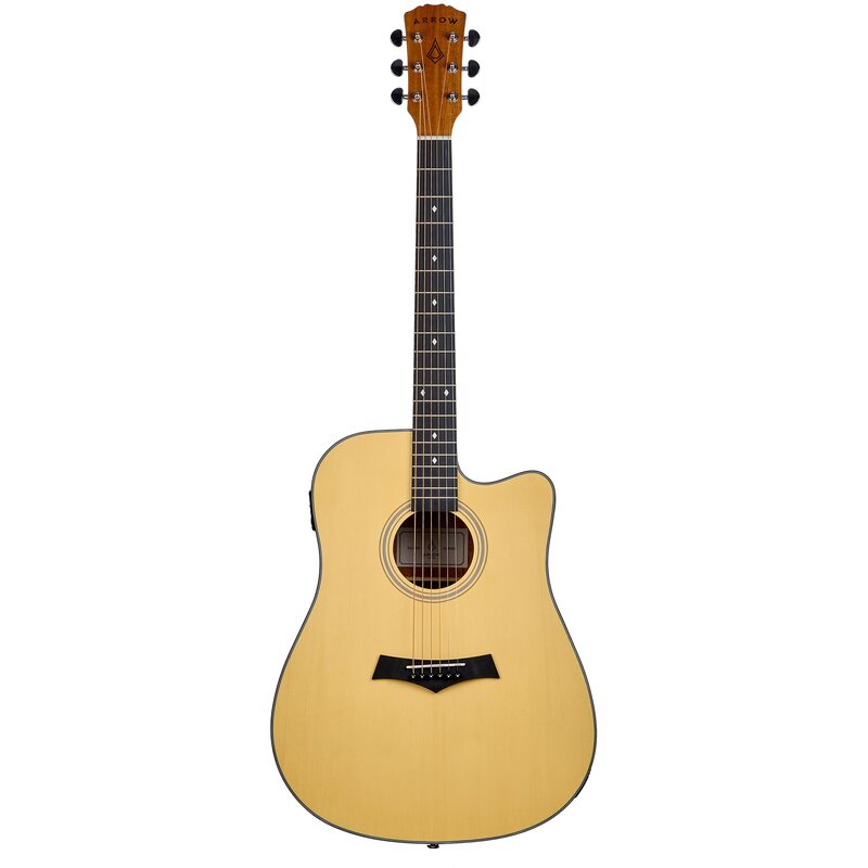 Gitara elektroakustyczna ARROW Silver D CE NT Jasne drewno