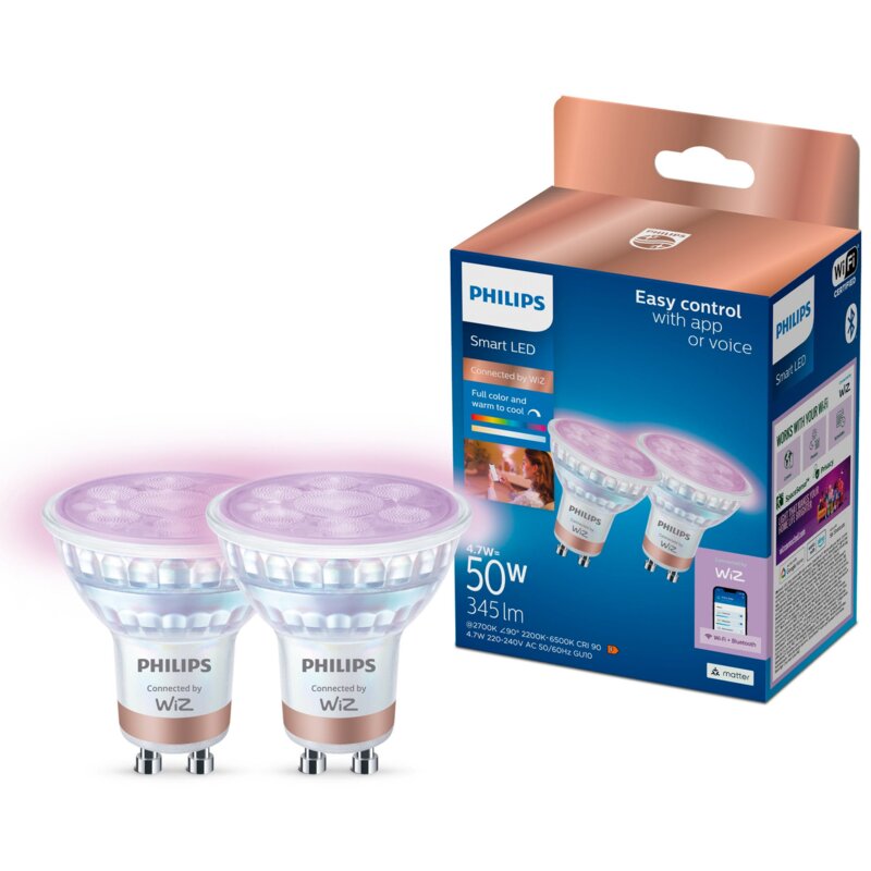 Inteligentna żarówka LED PHILIPS SMART 929003772341 4.7W GU10 Wi-Fi (2 szt.)
